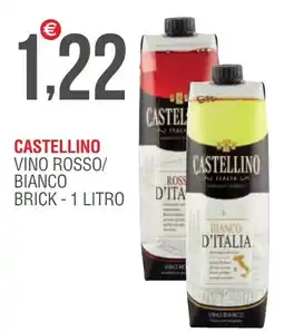 Caramico Castellino vino rosso/ bianco brick offerta