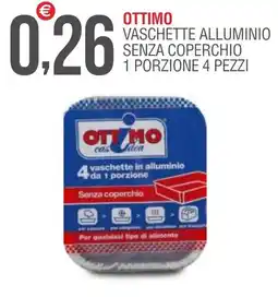 Caramico Ottimo vaschette alluminio senza coperchio offerta