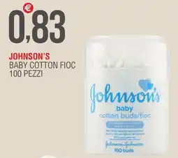 Caramico Johnson's baby cotton fioc 100 pezzi offerta