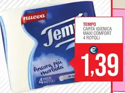 Caramico Tempo carta igienica maxi comfort 4 rotoli offerta