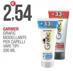 Caramico Garnier grafic modellante per capelli offerta