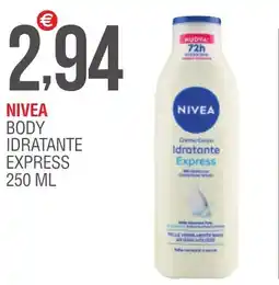 Caramico Nivea body idratante express offerta