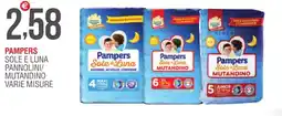 Caramico Pampers sole e luna pannolini/ mutandino offerta
