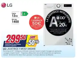 Trony LG LAVATRICE F4R3013NSWB offerta