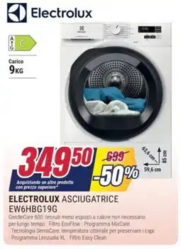 Trony ELECTROLUX ASCIUGATRICE EW6HBG19G offerta