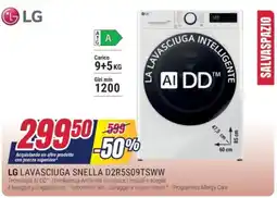 Trony LG LAVASCIUGA SNELLA D2R5S09TSWW offerta