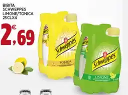 Interspar Bibita schweppes limone/tonica offerta