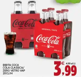 Bibita coca cola classica/ zero vetro vap