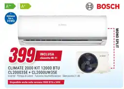 Trony DOSCH CLIMATE 2000 KIT 12000 BTU CL200035E+CL2000UW35E offerta