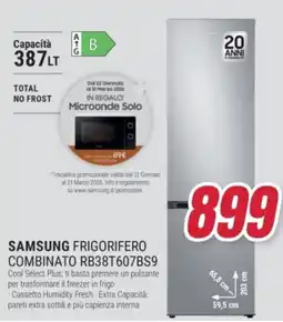 Trony SAMSUNG FRIGORIFERO COMBINATO RB38T607BS9 offerta