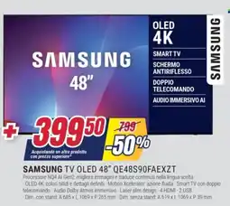 Trony SAMSUNG TV OLED 48" QE48S90FAEXZT offerta