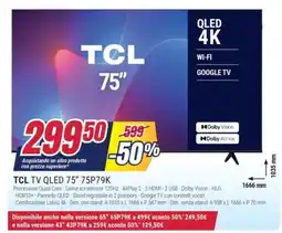 Trony TCL TV QLED 75" 75P79K offerta