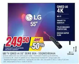 Trony LG TV QNED AI 55" SERIE 80A - 55QNED80A6A offerta