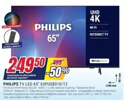 Trony PHILIPS TV LED 65" 65PUS8010/12 offerta
