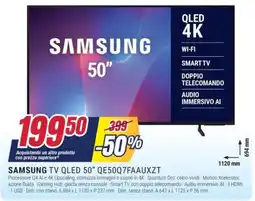 Trony SAMSUNG TV QLED 50" QE50Q7FAAUXZT offerta