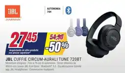 Trony JBL CUFFIE CIRCUM-AURALI TUNE 720BT offerta