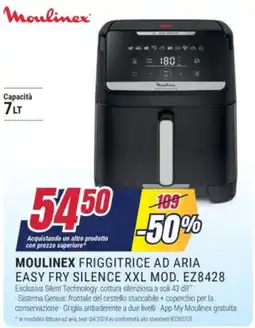 Trony MOULINEX FRIGGITRICE AD ARIA EASY FRY SILENCE XXL MOD. EZ8428 offerta