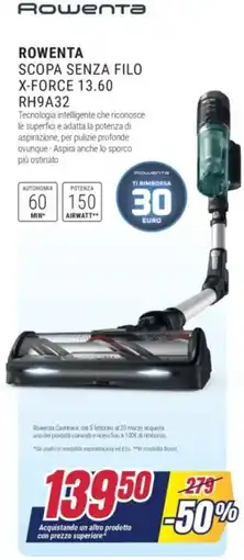 Trony ROWENTA SCOPA SENZA FILO X-FORCE 13.60 RH9A32 offerta