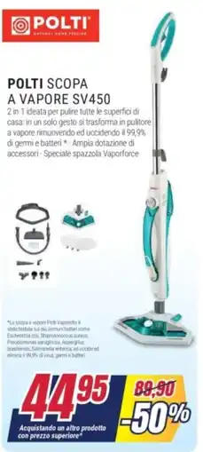 Trony POLTI SCOPA A VAPORE SV450 offerta