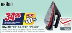 Trony BRAUN FERRO DA STIRO SI5057RD offerta