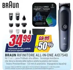 Trony BRAUN RIFINITORE ALL-IN-ONE A107540 offerta
