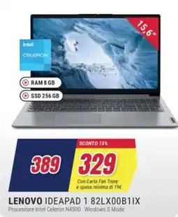 Trony LENOVO IDEAPAD 1 82LX00B1IX offerta