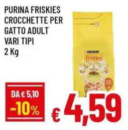 A&O Purina friskies crocchette per gatto adult offerta