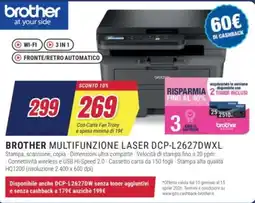 Trony BROTHER MULTIFUNZIONE LASER DCP-L2627DWXL offerta