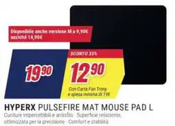 Trony Hyperx pulsefire mat mouse pad L offerta