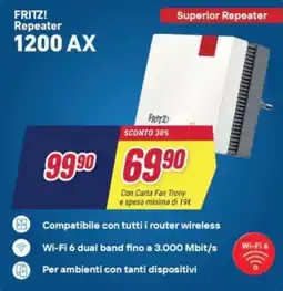 Trony FRITZ! Repeater 1200 AX offerta