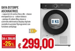 A&O DAYA DSTD8PE ASCIUGATRICE offerta