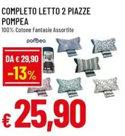 A&O Completo letto 2 piazze pompea offerta