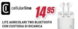 Trony Cellularline lite auricolari tws bluetooth con custodia di ricarica offerta