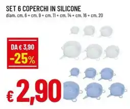 A&O Set 6 coperchi in silicone offerta