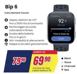 Trony amazfit Bip 6 offerta