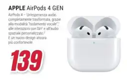 Trony APPLE AirPods 4 GEN offerta
