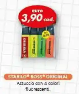 Italmark STABILO Astuccio con 4 colori fluorescenti offerta