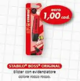 Italmark STABILO Blister con evidenziatore colore rosso rosso offerta