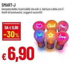 A&O SMART-J lampada bulbo ricaricabile offerta