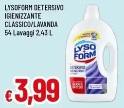 A&O Lysoform detersivo igienizzante classico/lavanda offerta