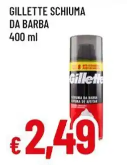 A&O Gillette schiuma da barba offerta