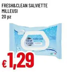 A&O Fresh&clean salviette milleusi 20 pz offerta
