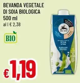 A&O Bevanda vegetale di soia biologica offerta