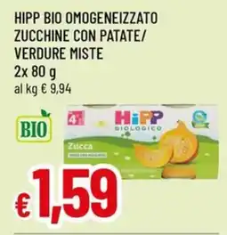 A&O Hipp bio omogeneizzato zucchine con patate/ verdure miste offerta