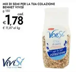 Bennet Mix di semi per la tua colazione bennet VIVISI offerta