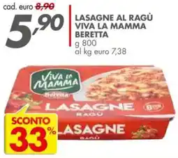 Italmark Lasagne al ragù VIVA LA MAMMA BERETTA offerta