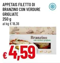A&O Appetais filetto di branzino con verdure grigliate offerta
