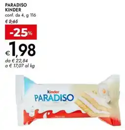 Bennet Paradiso KINDER offerta