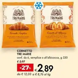 Bennet Cornetto TRE MARIE offerta
