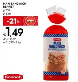Bennet Maxi sandwich BENNET offerta